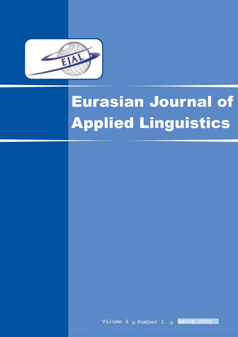 Vol. 6 No. 1 (2020) EURASIAN JOURNAL OF APPLIED LINGUISTICS